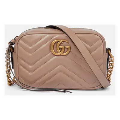 Gucci Sac à bandoulière en cuir matelassé GG Marmont Mini