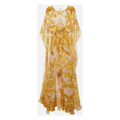 Dolce & Gabbana Robe longue Majolica en soie