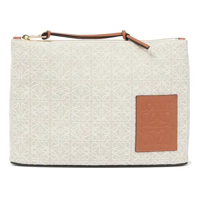 Loewe Paula's Ibiza - Pochette Anagram en toile jacquard