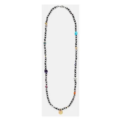 Ileana Makri Collier Globetrotter en perles, agate et diamants