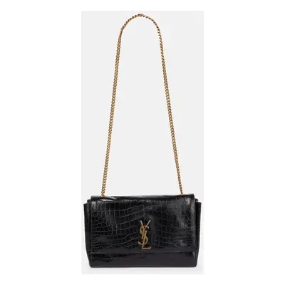 Saint Laurent Sac Kate Medium réversible en cuir embossé et daim