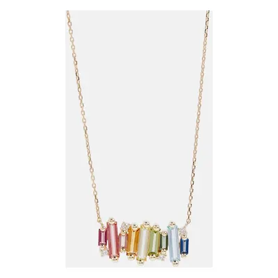 Suzanne Kalan Collier en or 14 ct avec diamants et pierres