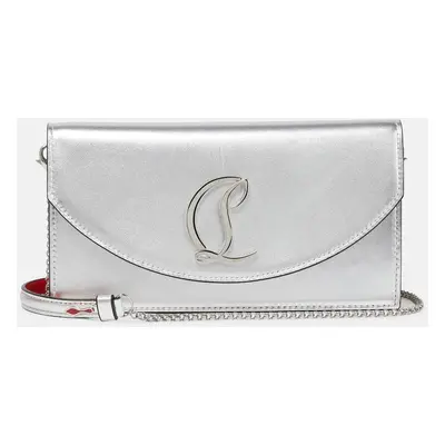 Christian Louboutin Pochette Loubi54 en cuir métallisé