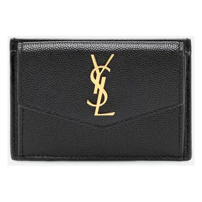 Saint Laurent Porte-cartes Uptown en cuir