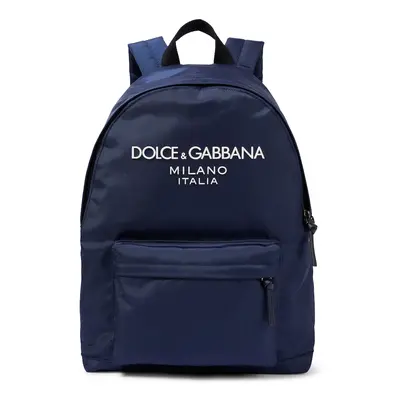 Dolce & Gabbana Kids Sac à dos en toile à logo