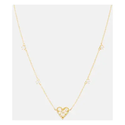 Jade Trau Collier Margot Heart Mini en or 18 ct et diamants