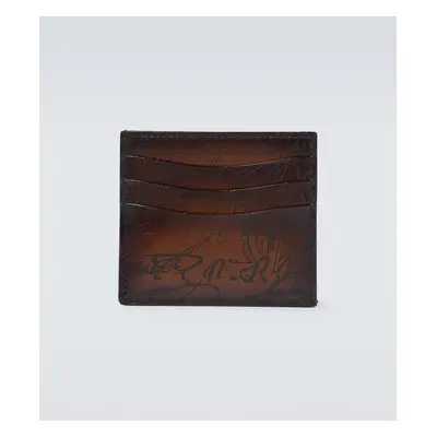 Berluti Porte-cartes Bambou en cuir Scritto