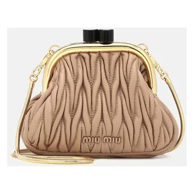 Miu Miu Pochette Miu Belle Mini en cuir matelassé