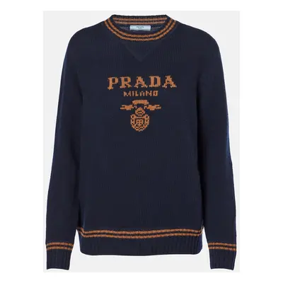 Prada Pull en laine et cachemire à logo