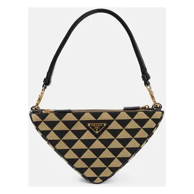 Prada Sac Triangolo Mini en jacquard