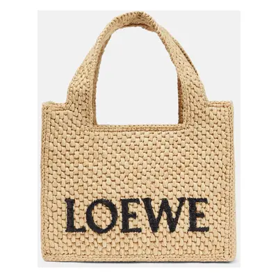 Loewe Paula's Ibiza - Cabas en raphia à logo