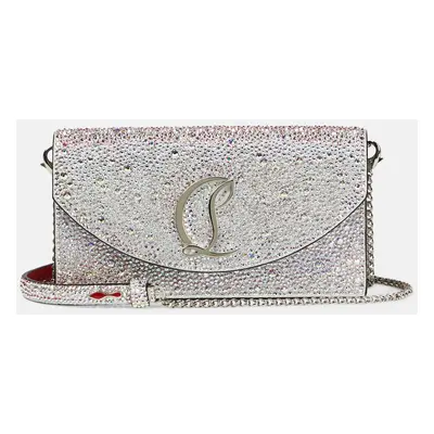 Christian Louboutin Pochette Loubi54 en cuir à ornements