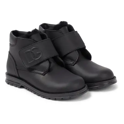 Dolce & Gabbana Kids Bottines en cuir