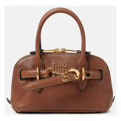 Miu Miu Sac Aventure Mini en cuir