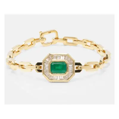 Shay Jewelry Bracelet en or 18 ct, émeraude et diamants