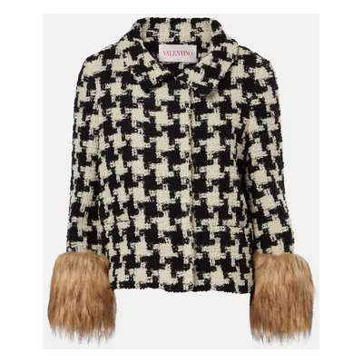 Valentino Veste Macro Pied De Poule en tweed