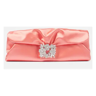 Roger Vivier Pochette Efflorescence en satin à ornements