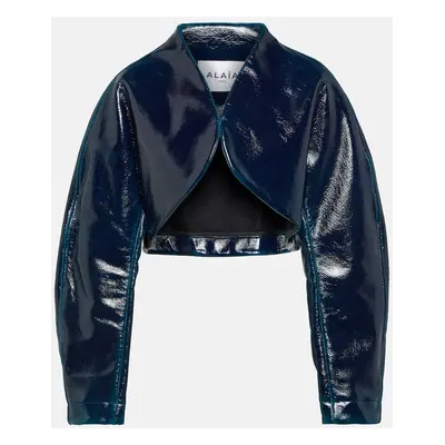 Alaïa Veste raccourcie en laine enduite
