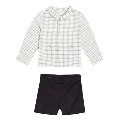 La Coqueta Bébé - Ensemble chemise et short Arlo en coton