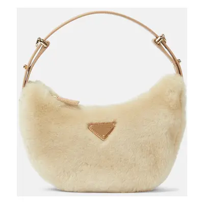 Prada Sac Arqué en shearling