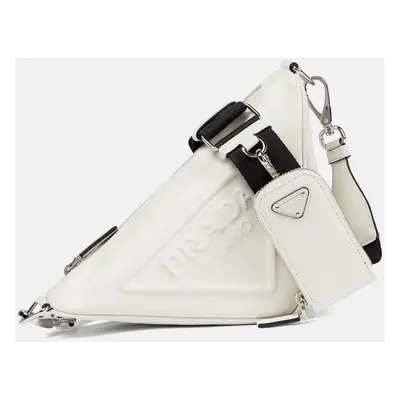 Prada Sac Triangle en cuir