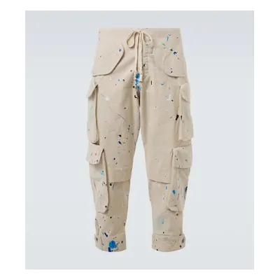 Greg Lauren Pantalon cargo Painters en coton