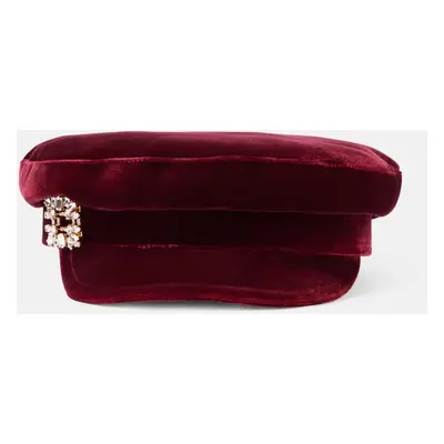 Roger Vivier Casquette Baker Boy en velours