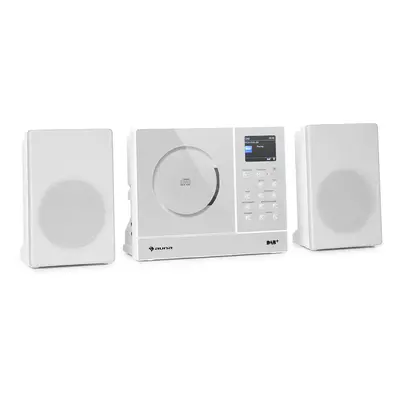 Auna Connect Vertical radio Internet 2x5 watts RMS CD IR/FM/DAB+ Spotify BT blanche