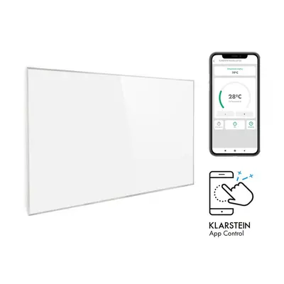 Klarstein Wonderwall Smart radiateur infrarouge x cm contrôle par application W Minuteur hebdoma