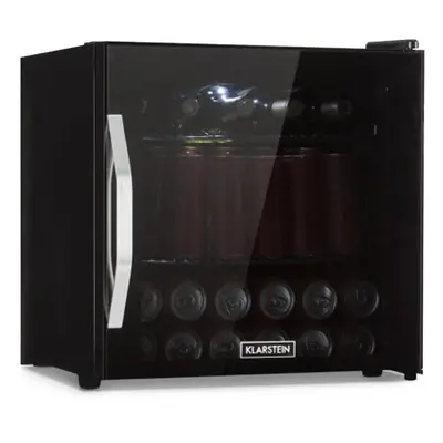 Klarstein Beersafe Onyx Réfrigérateur litres clayettes Porte en verre panoramique