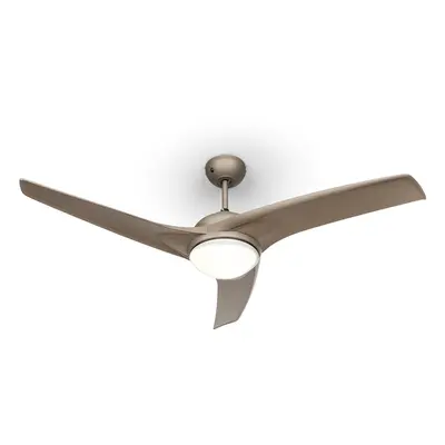 Klarstein Figo ventilateur de plafond 52" W plafonnier 2x42 W télécommande titane