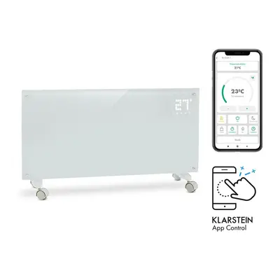 Klarstein Bornholm Smart radiateur a convection W WiFi Écran LED Minuterie IP24