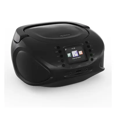 Auna Roadie Smart IR/DAB/BT/CD/MP3 Boombox USB DAB+/Internet/Radio FM lecteur CD/MP3 3W Bluetoot