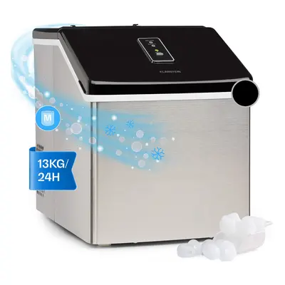 Klarstein Clearcube Machine a glaçons glace transparente kg/24 h - inox noir