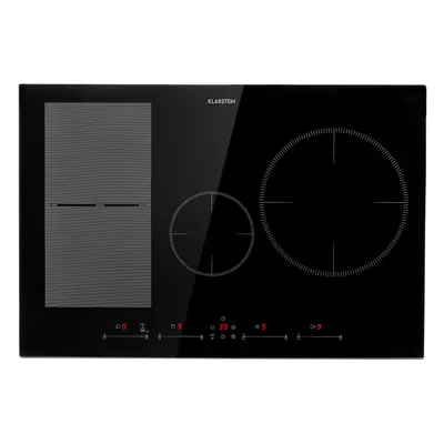 Klarstein Delicatessa Hybrid Plaque de cuisson encastrée a induction zones 7000W vitrocéramique