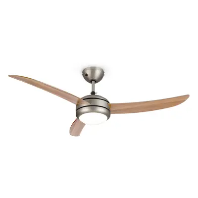 Klarstein El Paso ventilateur de plafond plafonnier 52" m3/h pales imitation chene