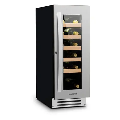 Klarstein Vinovilla Smart cave a vin encastrable 50L / bouteilles Porte vitrée en acier inoxydab