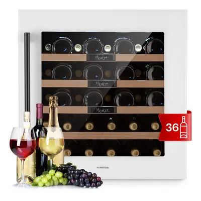 Klarstein Vinsider Built-In Uno Cave a vin encastrable bouteilles litres en acier inoxydable