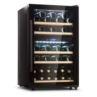 Klarstein Barossa Duo Cave a vin, zones, bouteilles, porte en verre, écran tactile LED