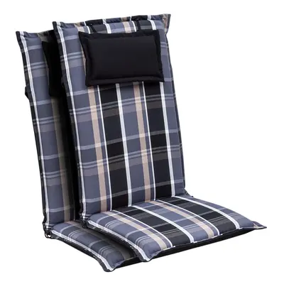 Blumfeldt Elbe coussin de fauteuil dossier haut chaise de jardin Dralon 50x120x8cm