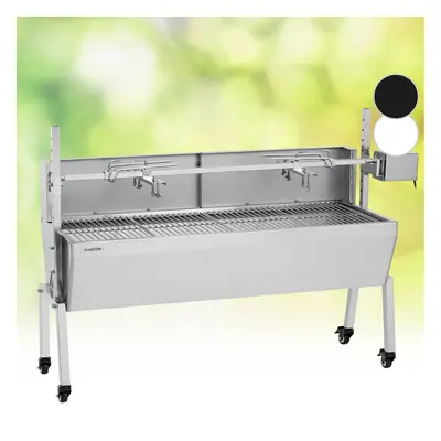 Klarstein Sauenland Pro Barbecue broche pour cochon de lait 13W roulettes inox