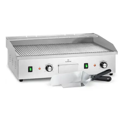 Klarstein Grillmeile Barbecue électrique Plancha 2x2200W Plaque de cuisson Acier inoxydable