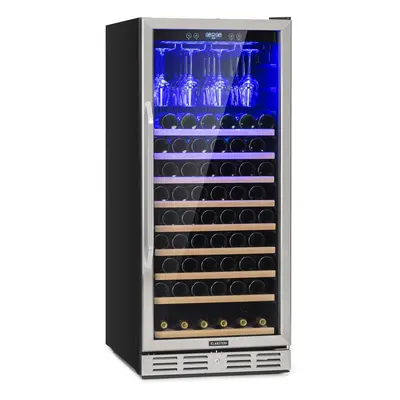 Klarstein Vinovilla Grande Built-in Uno vaste cave a vin L Fl. Acier inoxydable LED