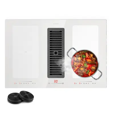 Klarstein Full House Down Air System cuisiniere a induction + hotte aspirante m3/h CEE A+