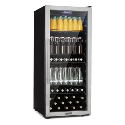 Klarstein Beersafe 7XL Réfrigérateur litres clayettes Porte en verre panoramique Acier inoxydabl