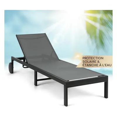 Blumfeldt Lucca Lounger Chaise longue polyester aluminium positions