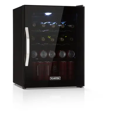 Klarstein Beersafe Onyx Réfrigérateur litres clayettes Porte en verre panoramique