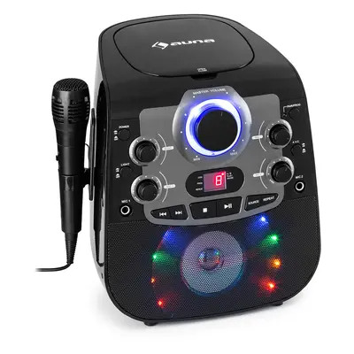 Auna StarMaker 2.0 Systeme de karaoké Fonction Bluetooth Lecteur de CD avec micro.