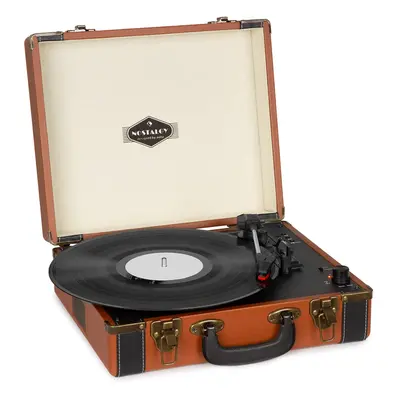 Auna Jerry Lee BT Platine vinyle Bluetooth rétro enregistrement & lecture USB