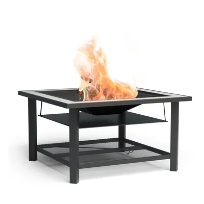 Blumfeldt Merano Avanzato brasero en avec fonction barbecue utilisable comme table x cm